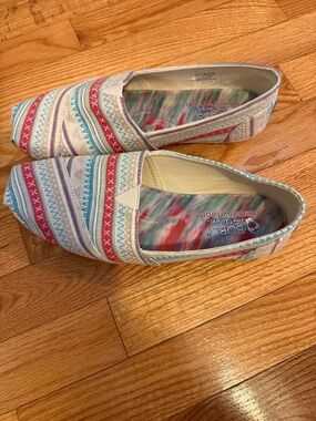 BOBS from Skechers Striped Slip-Ons
